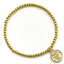 Arsenal FC Gold Finish Bead Bracelet - Gift Arch