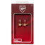 Arsenal FC Gold Finish Cannon Hoop Earrings - Gift Arch