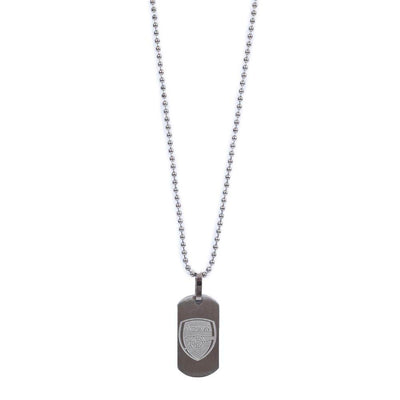 Arsenal FC Matt Finish Dog Tag & Chain - Gift Arch