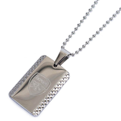 Arsenal FC Patterned Dog Tag & Chain - Gift Arch