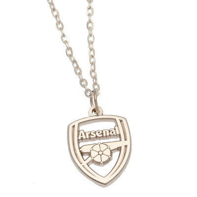 Arsenal FC Silver Plated Boxed Pendant CR - Gift Arch