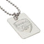 Arsenal FC Silver Plated Dog Tag & Chain - Gift Arch