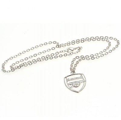 Arsenal FC Silver Plated Pendant & Chain CR - Gift Arch