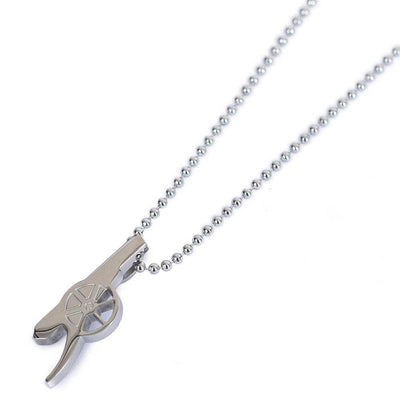Arsenal FC Stainless Steel Cannon Pendant & Chain - Gift Arch