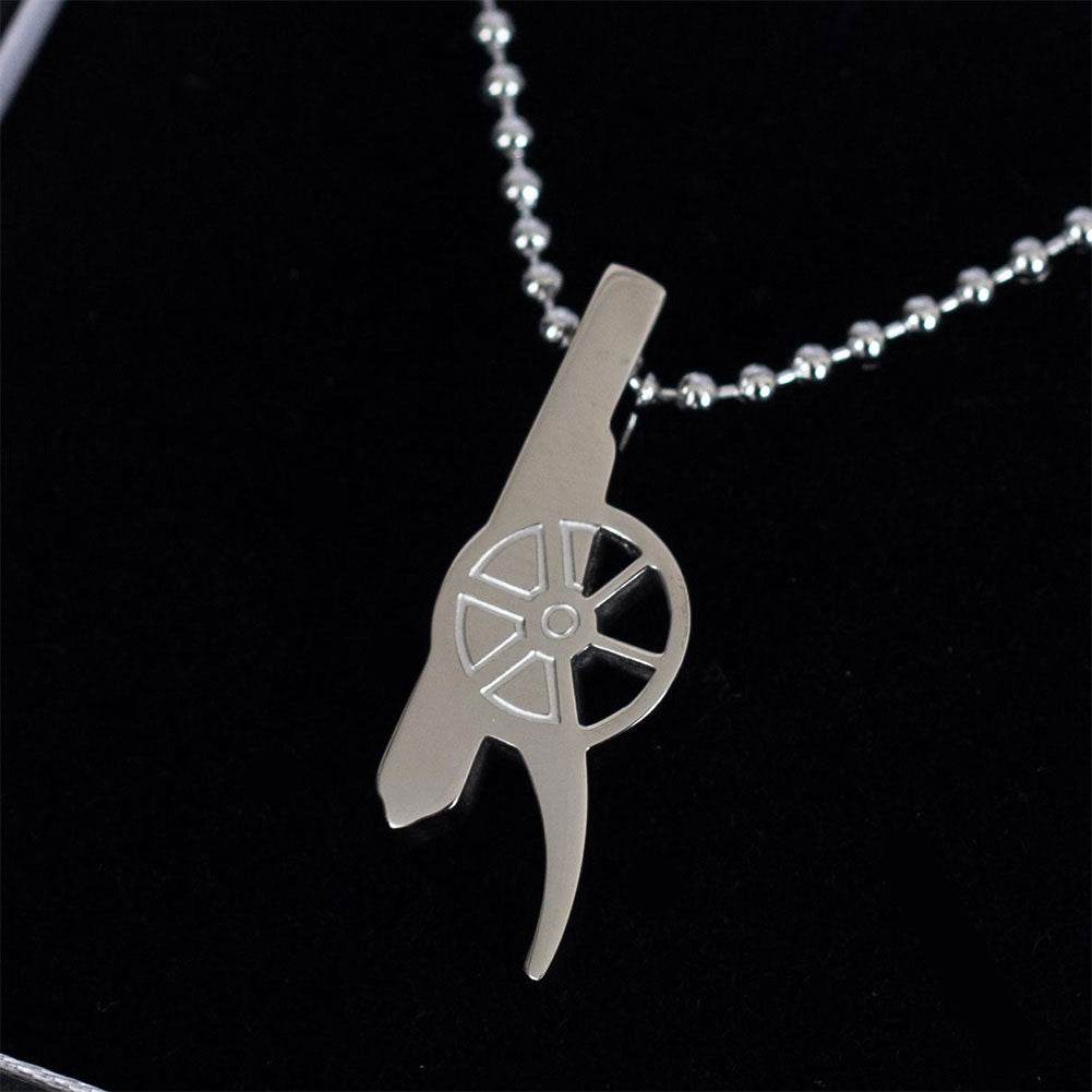 Arsenal FC Stainless Steel Cannon Pendant & Chain - Gift Arch
