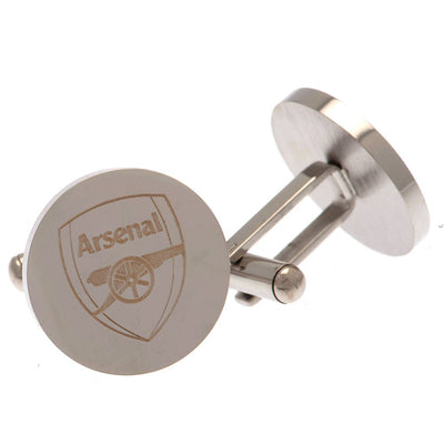 Arsenal FC Stainless Steel Round Cufflinks - Gift Arch