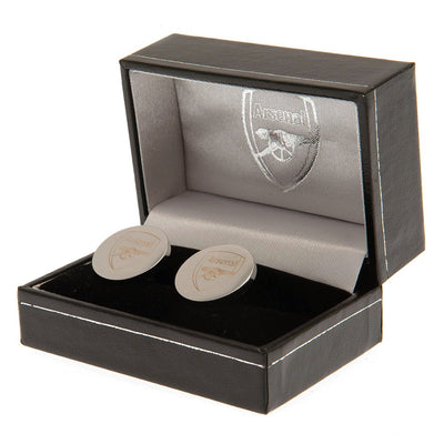 Arsenal FC Stainless Steel Round Cufflinks - Gift Arch