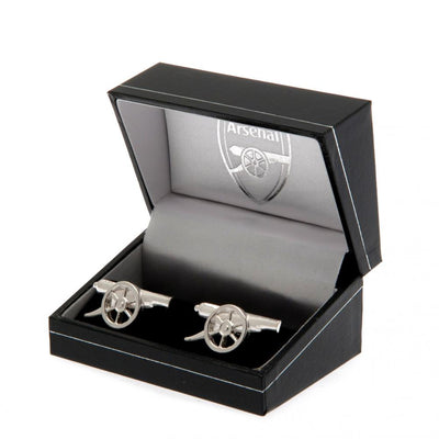 Arsenal FC Sterling Silver Cannon Cufflinks - Gift Arch