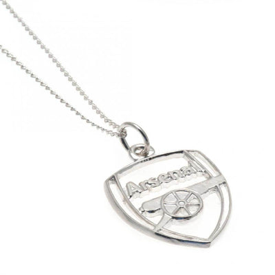 Arsenal FC Sterling Silver Pendant & Chain CR - Gift Arch