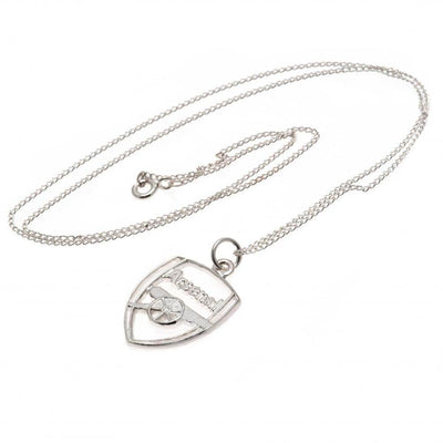 Arsenal FC Sterling Silver Pendant & Chain CR - Gift Arch
