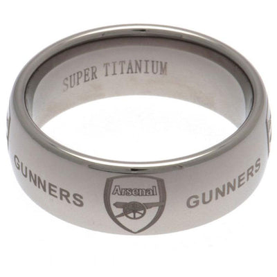 Arsenal FC Super Titanium Ring Large - Gift Arch
