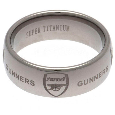 Arsenal FC Super Titanium Ring Medium - Gift Arch