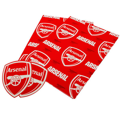 Arsenal FC Text Gift Wrap - Gift Arch