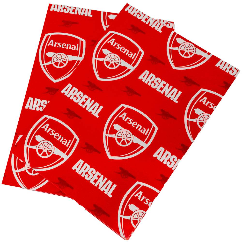 Arsenal FC Text Gift Wrap - Gift Arch