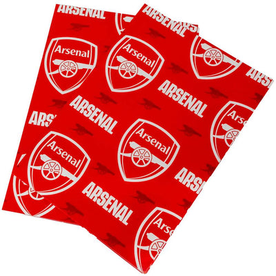 Arsenal FC Text Gift Wrap - Gift Arch