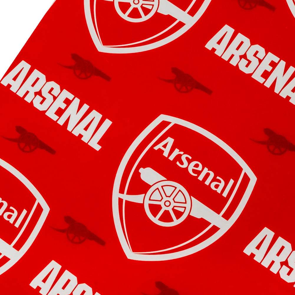 Arsenal FC Text Gift Wrap - Gift Arch