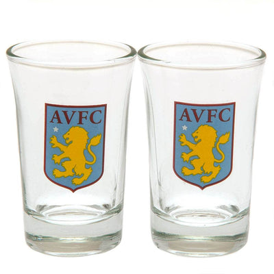 Aston Villa FC 2pk Shot Glass Set - Gift Arch