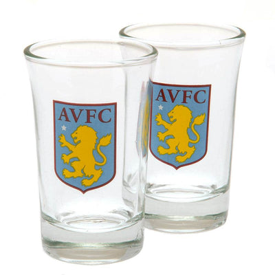 Aston Villa FC 2pk Shot Glass Set - Gift Arch