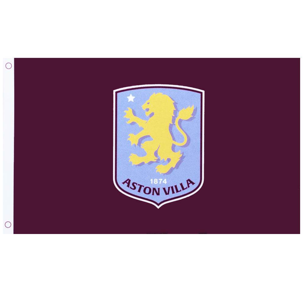 Aston Villa FC Core Crest Flag - Gift Arch