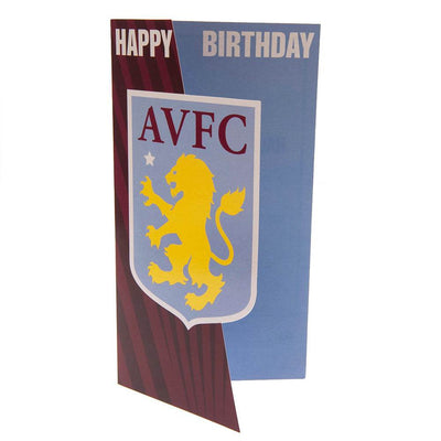 Aston Villa FC Crest Birthday Card - Gift Arch