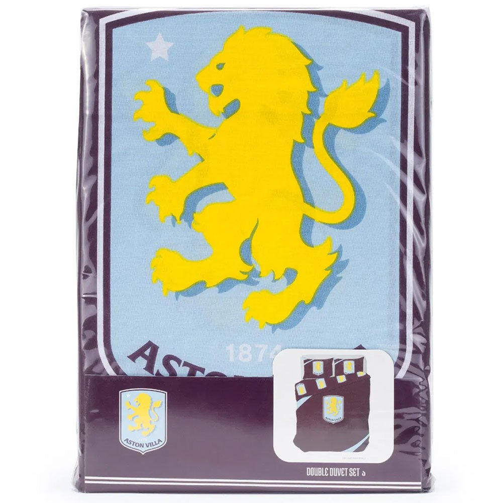 Aston Villa FC Double Duvet Set - Gift Arch