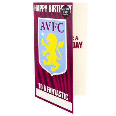 Aston Villa FC Personalised Birthday Card - Gift Arch
