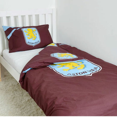 Aston Villa FC Single Duvet Set - Gift Arch