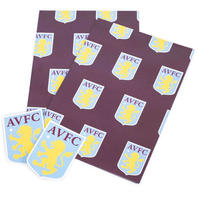 Aston Villa FC Text Gift Wrap - Gift Arch