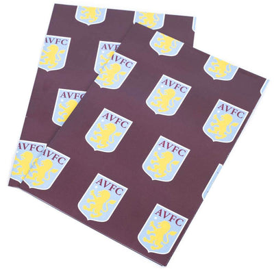 Aston Villa FC Text Gift Wrap - Gift Arch
