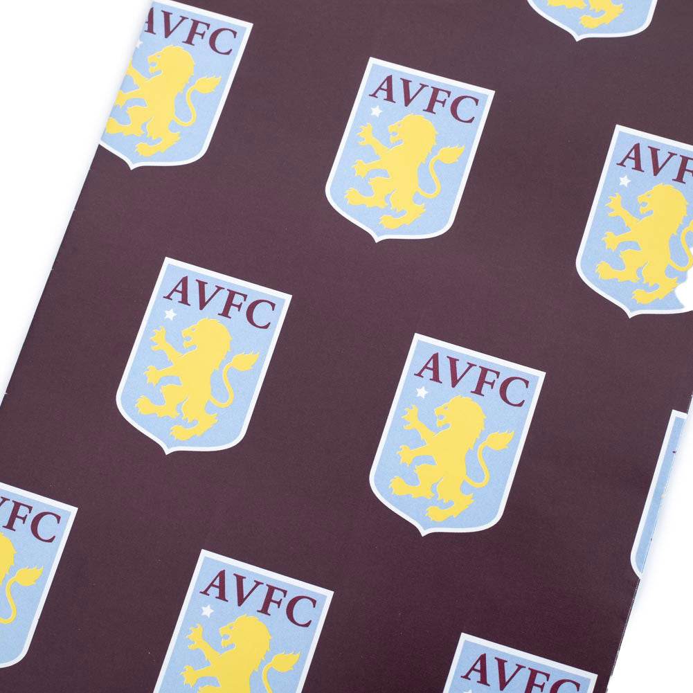 Aston Villa FC Text Gift Wrap - Gift Arch