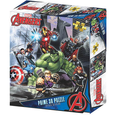 Avengers 3D Image Puzzle 500pc - Gift Arch