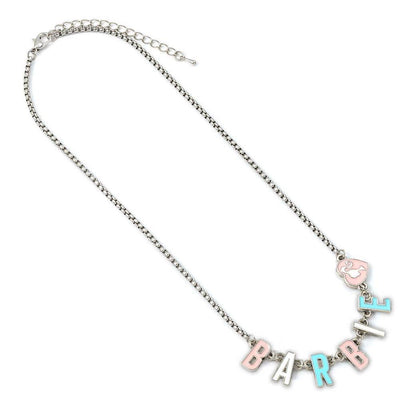 Barbie Silver Plated Enamel Letter Necklace - Gift Arch