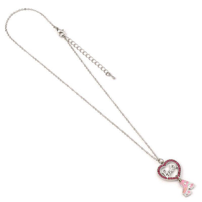 Barbie Silver Plated Heart & Roller Skate Necklace - Gift Arch