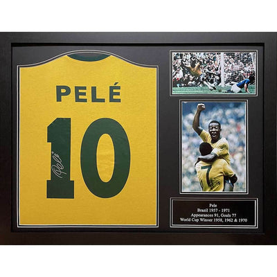Brasil 1970 Pele Signed Shirt (Framed) - Gift Arch