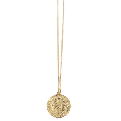 Celtic FC 18ct Gold Plated on Silver Pendant & Chain - Gift Arch