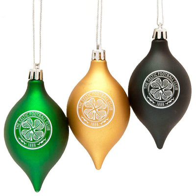 Celtic FC 3pk Vintage Baubles - Gift Arch