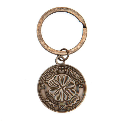 Celtic FC Antique Silver Crest Keyring - Gift Arch
