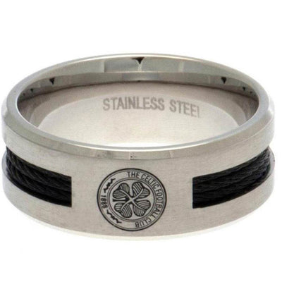 Celtic FC Black Inlay Ring Medium - Gift Arch