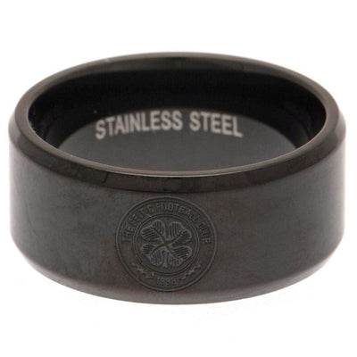 Celtic FC Black IP Ring Large - Gift Arch