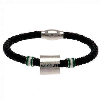 Celtic FC Colour Ring Leather Bracelet - Gift Arch