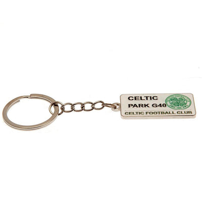 Celtic FC Embossed Street Sign Keyring - Gift Arch