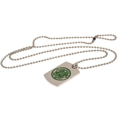 Celtic FC Enamel Crest Dog Tag & Chain - Gift Arch