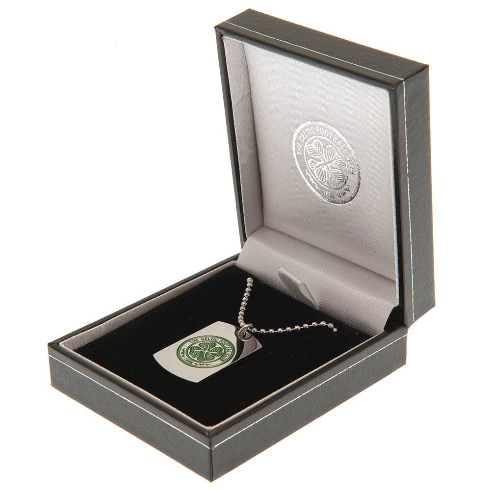 Celtic FC Enamel Crest Dog Tag & Chain - Gift Arch