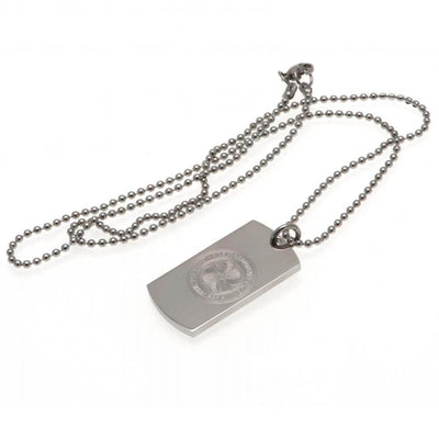 Celtic FC Engraved Dog Tag & Chain - Gift Arch