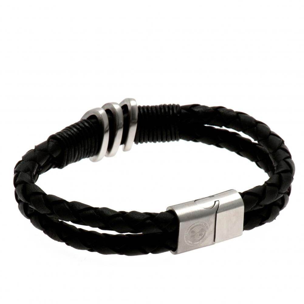 Celtic FC Leather Bracelet - Gift Arch