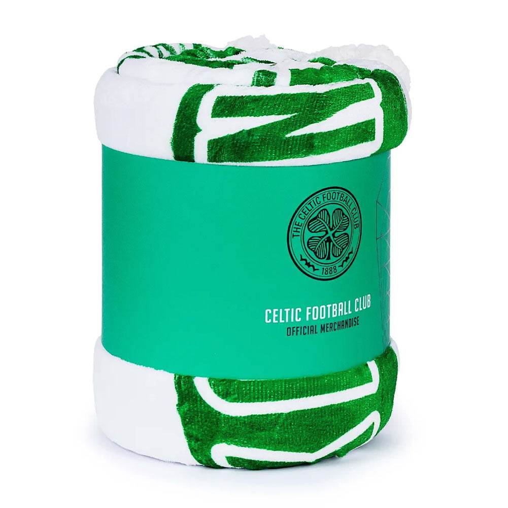 Celtic FC Sherpa Fleece Blanket - Gift Arch