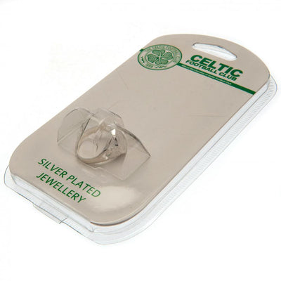 Celtic FC Silver Plated Crest Ring Medium - Gift Arch