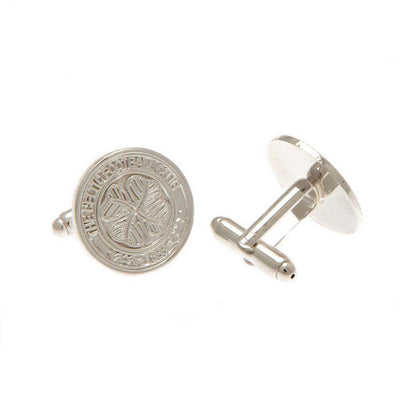 Celtic FC Silver Plated Formed Cufflinks - Gift Arch