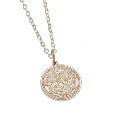 Celtic FC Silver Plated Pendant & Chain - Gift Arch
