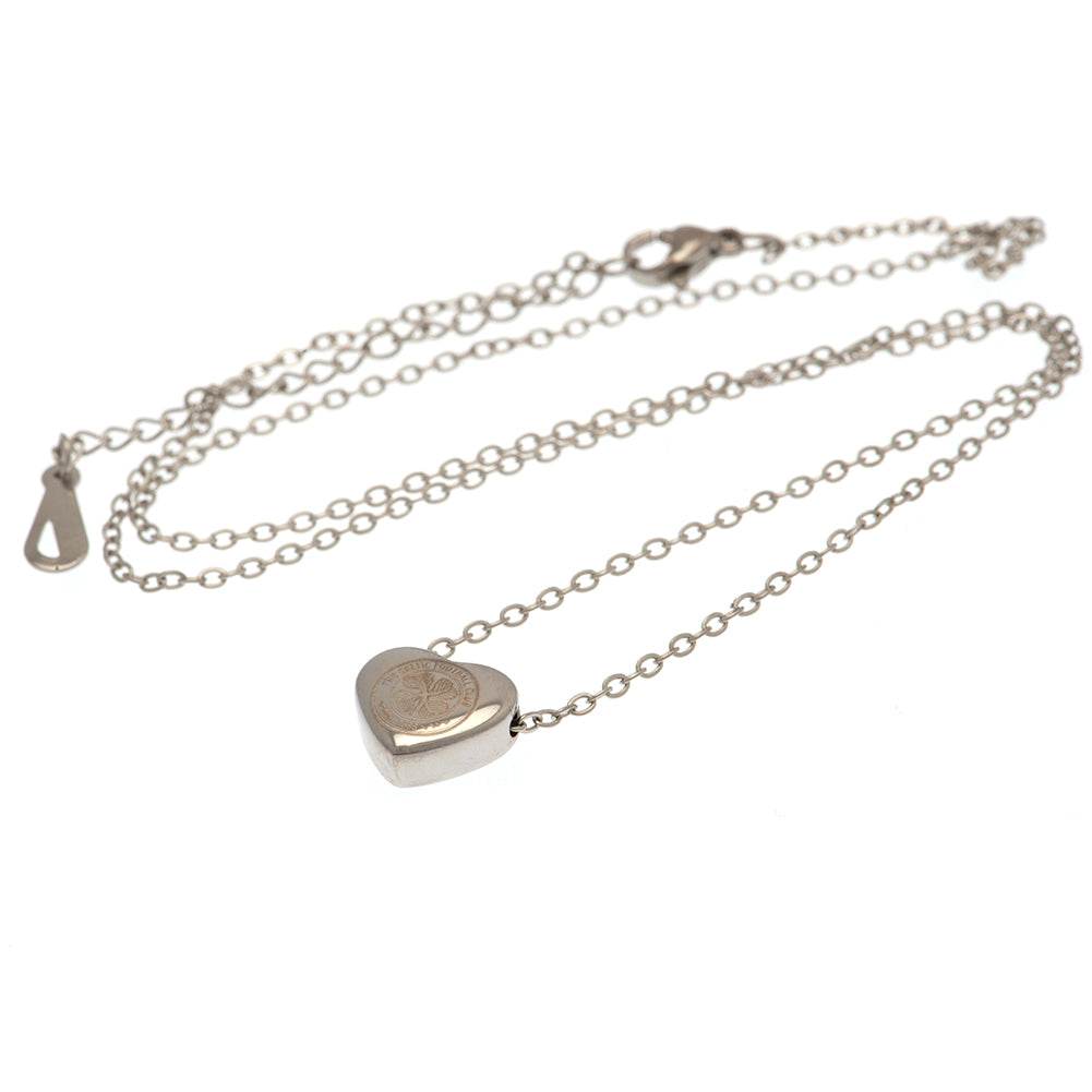 Celtic FC Stainless Steel Heart Necklace - Gift Arch